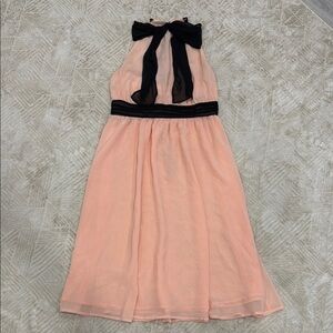 Victoria's Secret Peach and Black Backless Dress